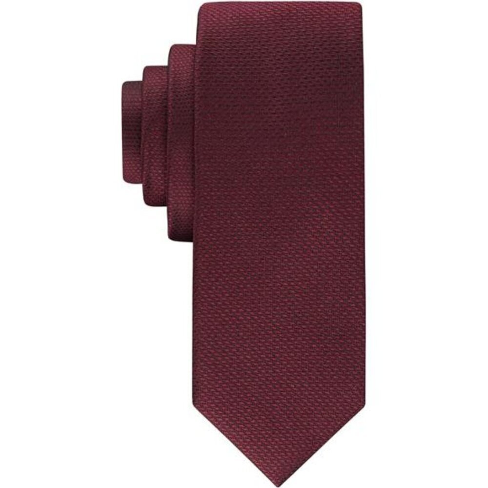 Mens gingham necktie classic woven pattern formal wedding business tie